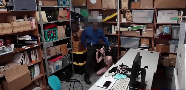  Student thief fucked by store security